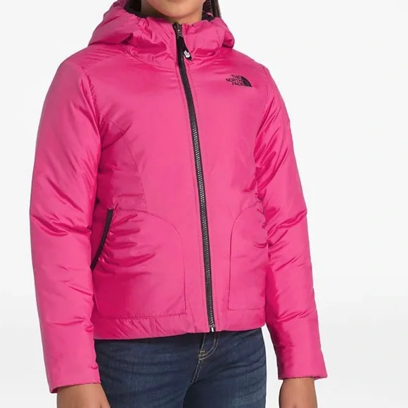 The North Face Girls reversible Jacket size XL - Picture 1 of 11